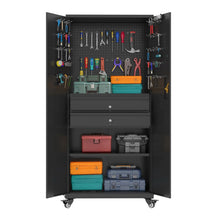 Load image into Gallery viewer, AECOJOY 71" Metal Garage Storage Cabinet with Drawers and Wheel