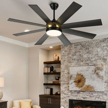 Load image into Gallery viewer, Dextrus 60 in Modern LED Outdoor/ Indoor Ceiling Fan with Remote Control