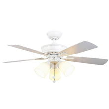 Load image into Gallery viewer, Hampton Bay 68142 Vaurgas 44 in. LED Matte White Ceiling Fan