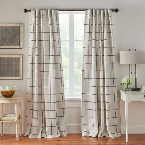 Brighton Windowpane Plaid Blackout Window Curtain Panel 52