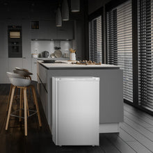 Load image into Gallery viewer, KNDKO 3.2cu.ft Upright Freezer, Compact Freezer with Removable Shelves, Adjustable Thermostat for Home/Kitchen/Office, SILVER