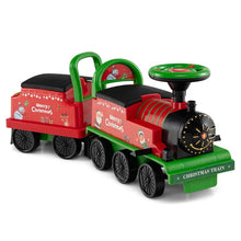Load image into Gallery viewer, 6V 2 - Seater Ride On Train with Detachable Carriage, Under - Seat Storage, Whistle &amp; Flashing LED Lights, Trackless Electric Ride On Toy for Kids