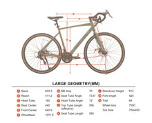 Load image into Gallery viewer, 700c Ozark Trail G.1 Explorer Drop Bar Gravel Bike, Medium Frame, Fits Riders 5'5" - 5'10", Green, Adult