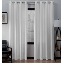 Load image into Gallery viewer, Loha Linen Window Curtain Panel Pair Winter 54x108 Exclusive Home