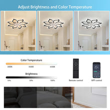 Load image into Gallery viewer, Garwarm Dimmable Ceiling Fan with Light and Remote Control, 27" Small Flush Mounted Ceiling Fan