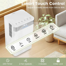 Load image into Gallery viewer, 32 Pints 2000 Sq.ft Basement Dehumidifier with Drain Hose, 24H Timer &amp; 3 - Color Indicator, Quiet Portable Dehumidifier for Home, Bedroom, Bathroom