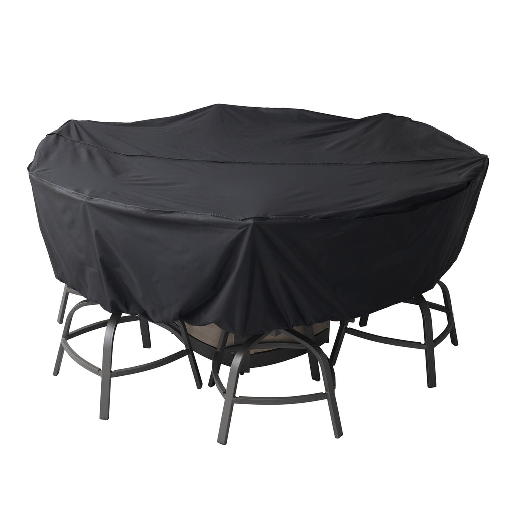 Agio Nicolet 7-Piece Fire Outdoor Patio High Dining Set