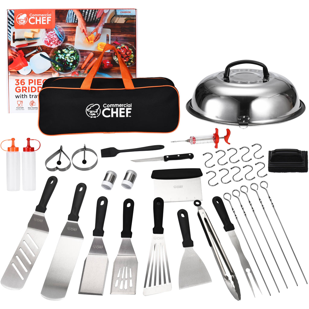 Commercial Chef Blackstone Griddle Accessories Kit - Flat Top Grill Accessories - Griddle Tools Utensils - for Breakfast Hiba