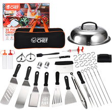 Load image into Gallery viewer, Commercial Chef Blackstone Griddle Accessories Kit - Flat Top Grill Accessories - Griddle Tools Utensils - for Breakfast Hiba