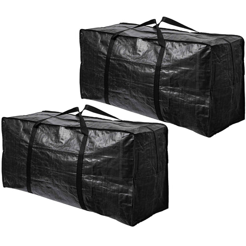 BAG-THAT! 2 Pack XXL Moving Bags, Jumbo Extra Large Heavy Duty Stronger Handles Wrap Around Storage Bags Moving Totes Storage Totes Zippered