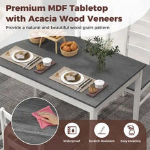 Load image into Gallery viewer, Costway 5-Piece Solid Wood Dining Set for Kitchen