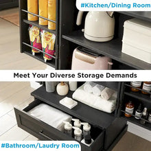 Load image into Gallery viewer, 72 - Inch Tall Farmhouse Kitchen Pantry Cabinet - Stylish Storage Cupboard