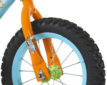 Load image into Gallery viewer, Bluey 12 - Inch Kids BMX Bike with Training Wheels, Plush Bag, Steel Frame, Coaster Brake, Ages 3 - 5