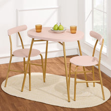 Load image into Gallery viewer, Best Choice Products 3 Piece Modern Oval Dining Table Set, Small Kitchen Dinette W/ 2 Chairs Black/Black