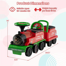Load image into Gallery viewer, 6V 2 - Seater Ride On Train with Detachable Carriage, Under - Seat Storage, Whistle &amp; Flashing LED Lights, Trackless Electric Ride On Toy for Kids