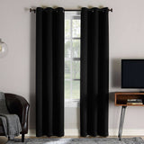 Sun Zero Extreme 2-Pack Norway Theater Grade 100% Blackout Window Curtain, 40X63