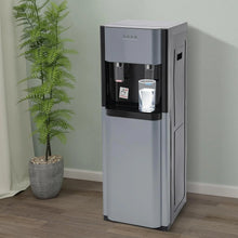 Load image into Gallery viewer, 5.28 Gallon Bottom Loading Water Cooler Dispenser, 2 Temperatures Available with Hot, Cold, Practiacal Freestanding Water Dispenser