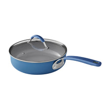 Load image into Gallery viewer, The Pioneer Woman Sutton 34-Piece Ceramic Nonstick Cookware and Bakeware Set, Blue