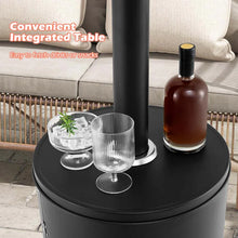 Load image into Gallery viewer, 50,000 BTU Propane Outdoor Heater, Round Patio Heater with Stainless Steel Burner, Tip - Over, Flame - Out Protection, Wheels, CSA Certificated