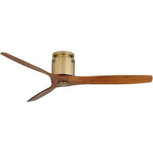 Load image into Gallery viewer, Casa Vieja 52" Windspun Brass - Walnut DC Hugger Ceiling Fan with Remote