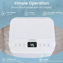 Load image into Gallery viewer, 32 Pint Dehumidifier with 3.3FT Drain Hose, 24H Timer &amp; 3 - Color Indicator, 2000 Sq.Ft Portable Dehumidifier for Basement, Bedroom, Bathroom