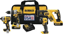Load image into Gallery viewer, DEWALT 20V MAX XR Cordless Drill Combo Kit, 4 - Tool DCK494P2
