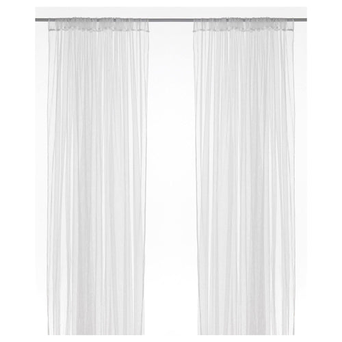 Ikea Lill Curtains Sheer Net White 2 Panels 110