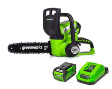 Load image into Gallery viewer, Greenworks 40V 12" Cordless Chainsaw with 2.0 Ah Battery &amp; Charger, 20262