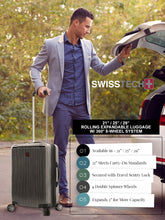 Load image into Gallery viewer, Swiss Tech Excursion 29" Hard Side Rolling Upright Luggage - Charcoal
