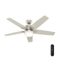 Load image into Gallery viewer, Hunter Cavera II 52 in. Indoor Matte Black WiFi - Enabled Smart Ceiling Fan with Light Kit and Remote