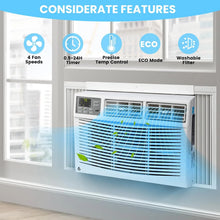 Load image into Gallery viewer, M Optimized 12000BTU Window Air Conditioner with Wi - Fi Enabled, Remote Control, Air Conditioner Window Unit Cooling up to 550sq.ft, 115V Window AC