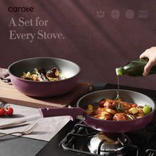 Load image into Gallery viewer, Carote 20 Pcs Nonstick Cookware Sets, Pots and Pans Set with Detachable Handles, Oven Safe, Induction Cookware, Stackable Kitchen Cooking Set, Ultra