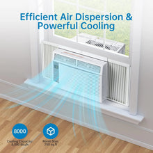 Load image into Gallery viewer, GAOMON Smart 6000 BTU Window Air Conditioner - WiFi - Enabled AC with Remote &amp; App Control, Timer, Sleep Mode, Easy Install Kit, Cools Rooms up to 350
