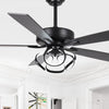 Parrot Uncle 52 - Inch Contemporary Chrome Ceiling Fan with Integrated LED Lights and Remote Control