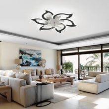Load image into Gallery viewer, Garwarm Dimmable Ceiling Fan with Light and Remote Control, 27" Small Flush Mounted Ceiling Fan