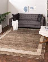 Load image into Gallery viewer, Unique Loom Maria Del Mar Area Rug (8' x 8' Square - Light Brown)