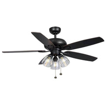 Load image into Gallery viewer, Hampton Bay Rockport 52 in. LED Brushed Nickel Ceiling Fan with Light