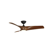 Load image into Gallery viewer, Modern Forms Zephyr Ceiling Fan LED Matte Black Distressed Koa 52"W
