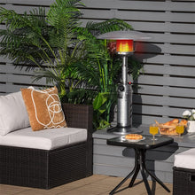 Load image into Gallery viewer, 11,000 BTU Tabletop Propane Patio Heater, Portable Stainless Steel Outdoor Heater with Adjustable Flame &amp; Tip - Over Protection