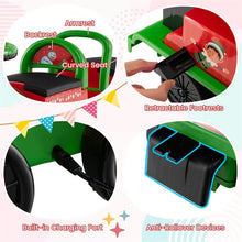 Load image into Gallery viewer, 6V 2 - Seater Ride On Train with Detachable Carriage, Under - Seat Storage, Whistle &amp; Flashing LED Lights, Trackless Electric Ride On Toy for Kids