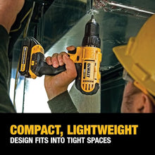 Load image into Gallery viewer, DEWALT 20V Max Cordless Drill/Driver Kit, Compact, 1/2 - Inch (DCD771C2), Yellow
