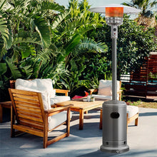 Load image into Gallery viewer, 50,000 BTU Propane Patio Heater, Standing Stainless Steel Outdoor Heater with Wheels, Triple Protection, CSA Certified for Deck &amp; Commercial