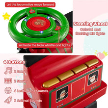 Load image into Gallery viewer, 6V 2 - Seater Ride On Train with Detachable Carriage, Under - Seat Storage, Whistle &amp; Flashing LED Lights, Trackless Electric Ride On Toy for Kids