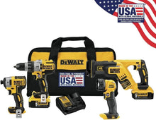 Load image into Gallery viewer, DEWALT 20V MAX XR Cordless Drill Combo Kit, 4 - Tool DCK494P2