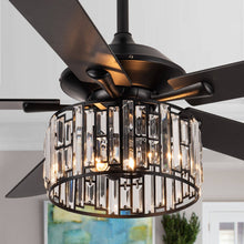 Load image into Gallery viewer, TRM 52" 5 - Blade Plywood Ceiling Fan with Remote - Matte Black