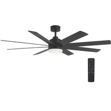 Load image into Gallery viewer, Home Decorators Collection Celene 62 in. LED Indoor/Outdoor Matte Black Ceiling Fan with Light and Remote Control with Color