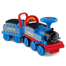 Load image into Gallery viewer, 6V 2 - Seater Ride On Train with Detachable Carriage, Under - Seat Storage, Whistle &amp; Flashing LED Lights, Trackless Electric Ride On Toy for Kids