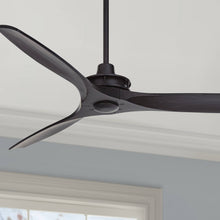 Load image into Gallery viewer, Casa Vieja 52" Windspun Modern Indoor 3 Ceiling Fan with Remote Control Matte Black Solid Wood for Living Room Kitchen House Bedroom Family Dining
