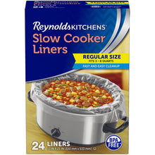 Load image into Gallery viewer, Reynolds Kitchens Slow Cooker Liners, Regular Size - 24 liners