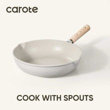 Load image into Gallery viewer, Carote Nonstick Cookware Set 21-Piece, Kitchen Pots and Pans Set, Stay - Cool Handles, Induction Compatible, Cookware Set for RV and Camping, Beige